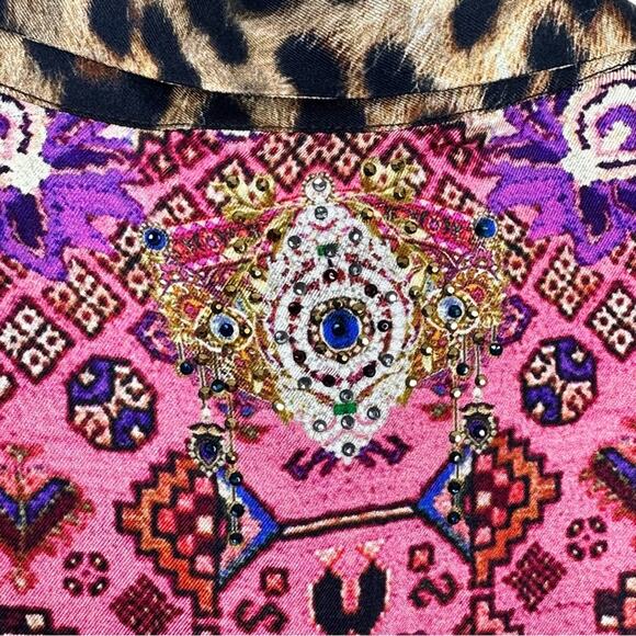 Camilla Slim Fit Long Sleeve ShirtLotus Lovers Size L #0005 - Picture 5 of 11